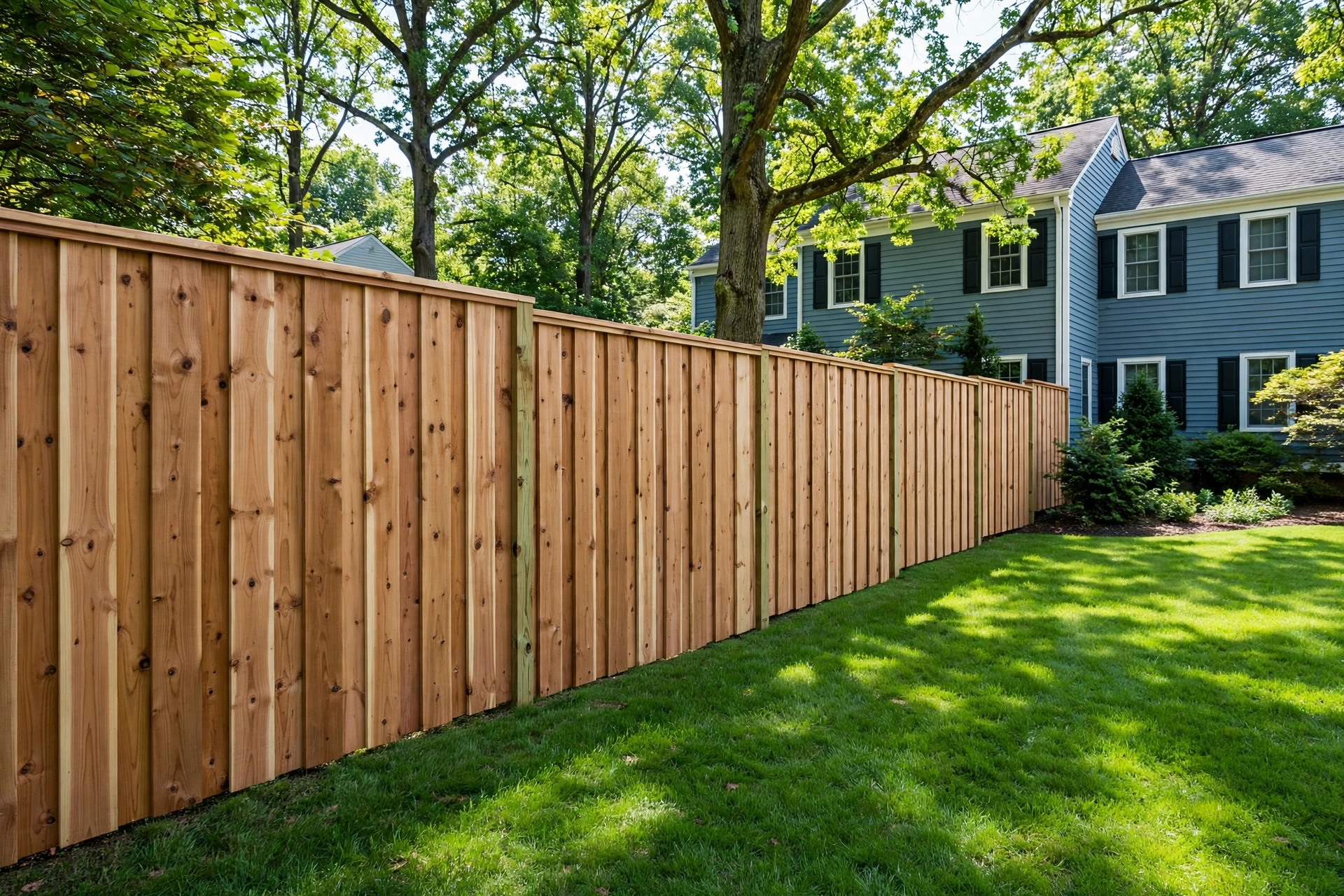 Board on Board Fence Installation —  Board On Board Fence Installation in Heather Hills by Bowie Fence Company