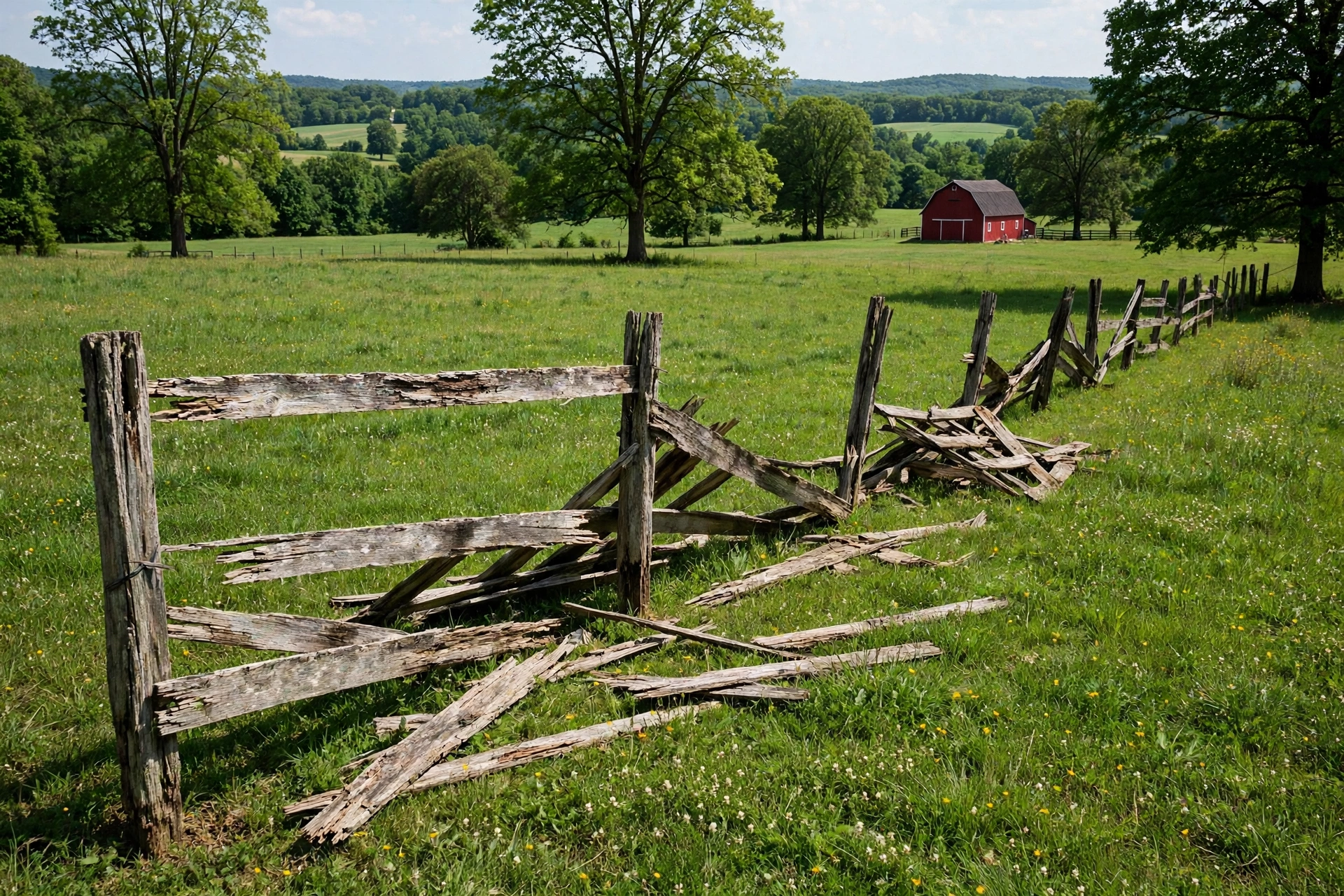 Before photo,  Farm and Ranch Fencing in Long Ridge, by Bowie Fence Company