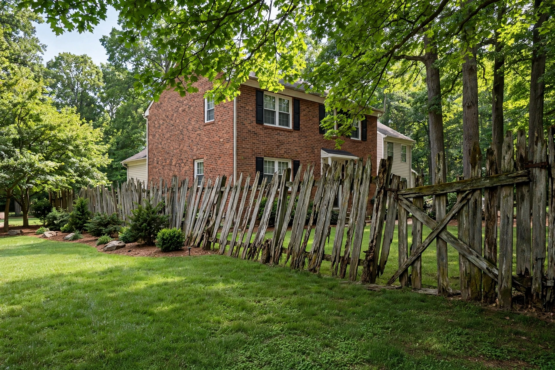 Before photo,  Fence Replacement in Belair, by Bowie Fence Company