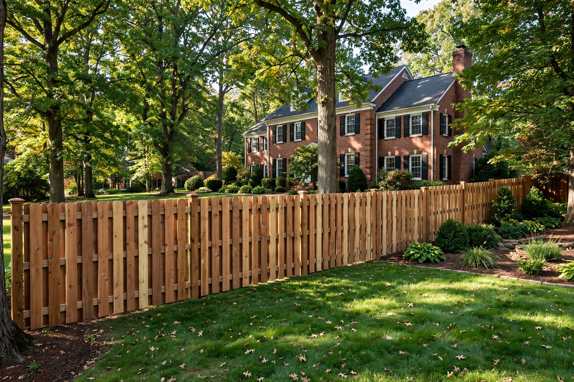 Shadowbox Fence Installation —  Shadowbox Fence Installation in Tulip Grove by Bowie Fence Company