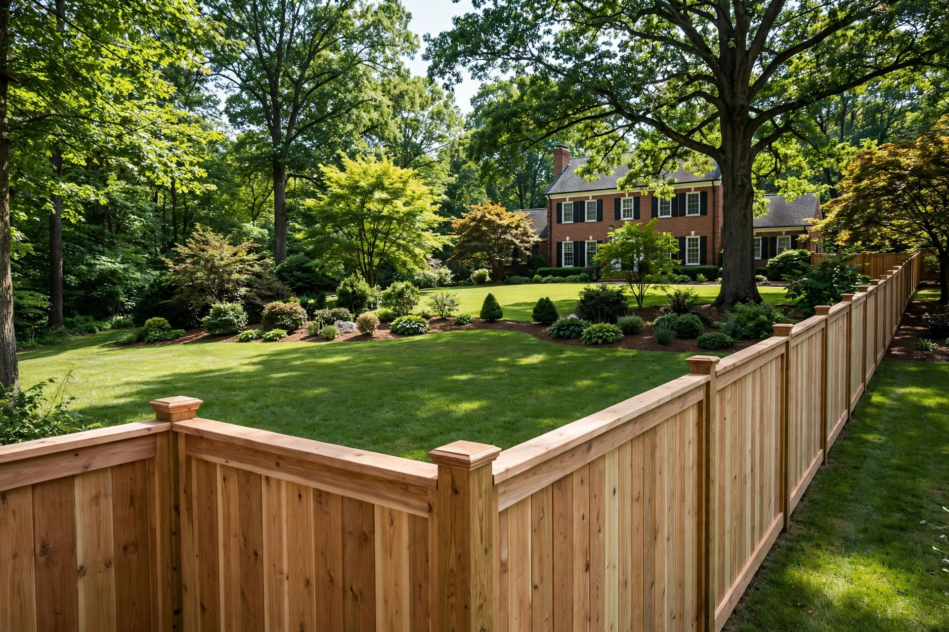 After photo, Wood Privacy Fence Installation in Belair, by Bowie Fence Company