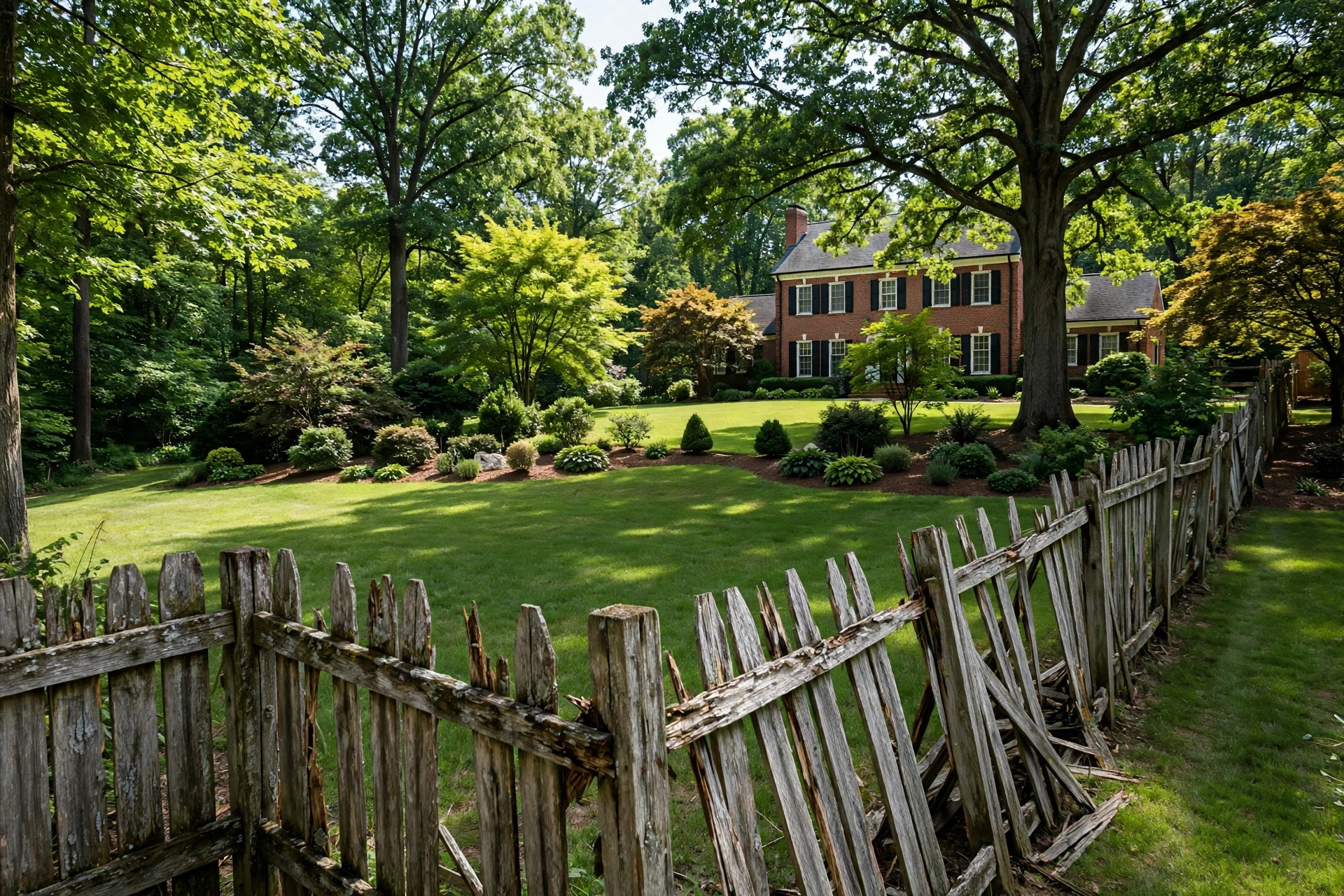 Before photo, Wood Privacy Fence Installation in Belair, by Bowie Fence Company